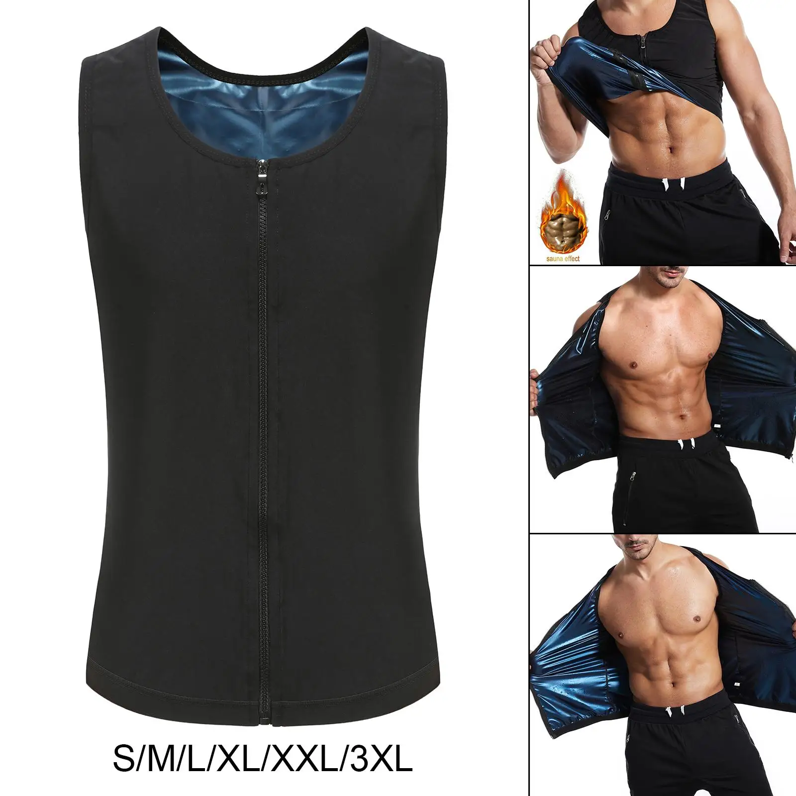 

Мужской спортивный жилет, усиливающий пот жилет, корректирующее белье, спортивный жилет