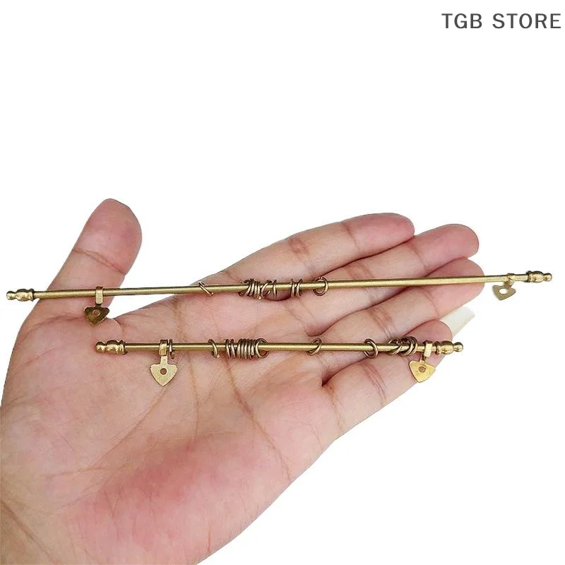1 Pcs Dollhouse Removable Metal Curtain Rod Miniature Model Children Handmade Toy Doll Accessories