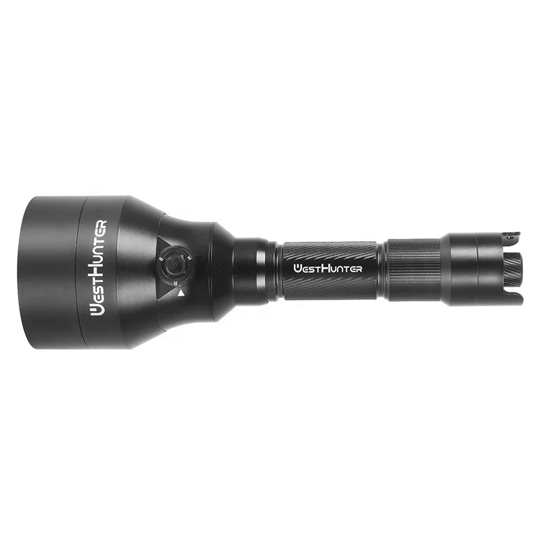 White/Red/IR850nm 3 in 1 Hunting IR Torch Lantern 0-100% Intensity Control Zoomable 67mm Lens Night Vision LED Flashlight