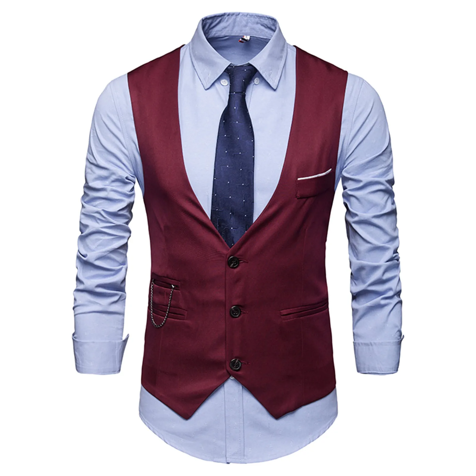 Dress Vest Men's 2024 New Arrival Slim Fit Waistcoat Male Elegant Vest Suit Gilet Homme Casual Sleeveless Formal Business Jacket