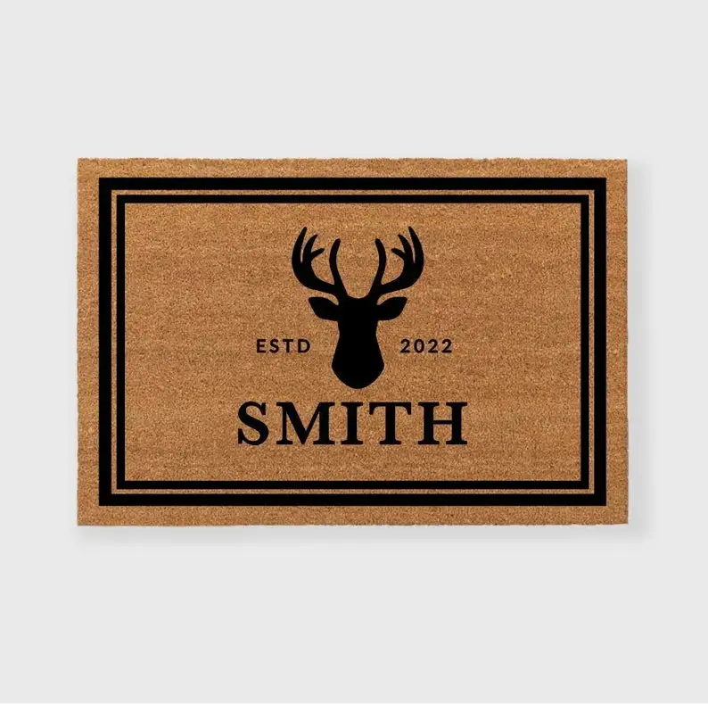 Personalized Realtor Rug Custom Name Words Welcome Mat for Listings Best Selling Stylish Cabin Doormat for Housewarming Gifts