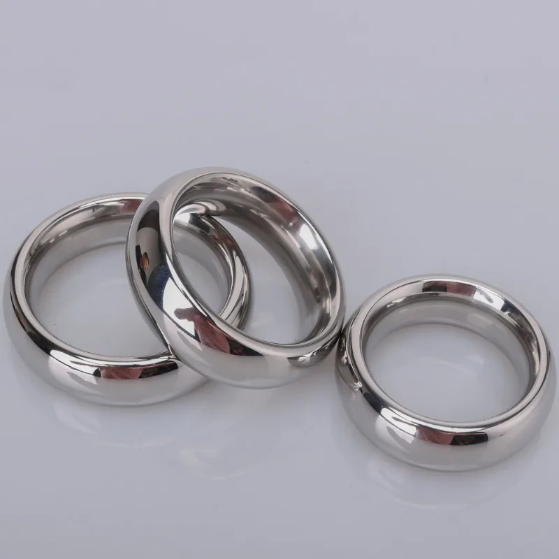 Stainless Steel Male Rooster Ring Weight-bearing Locking Chastity Cock Cage Adult Sex Toys Pene Exercise Scrotal Bondage Gear