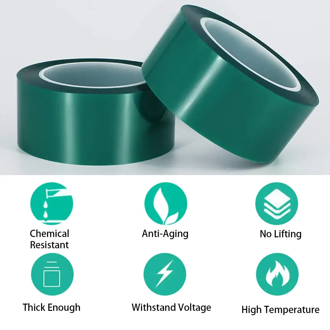 PET High-Temperature Masking Tape, Suitable for Paints, Electronic Coatings, Powder Coatings, Anodizing, and Circuit Boards