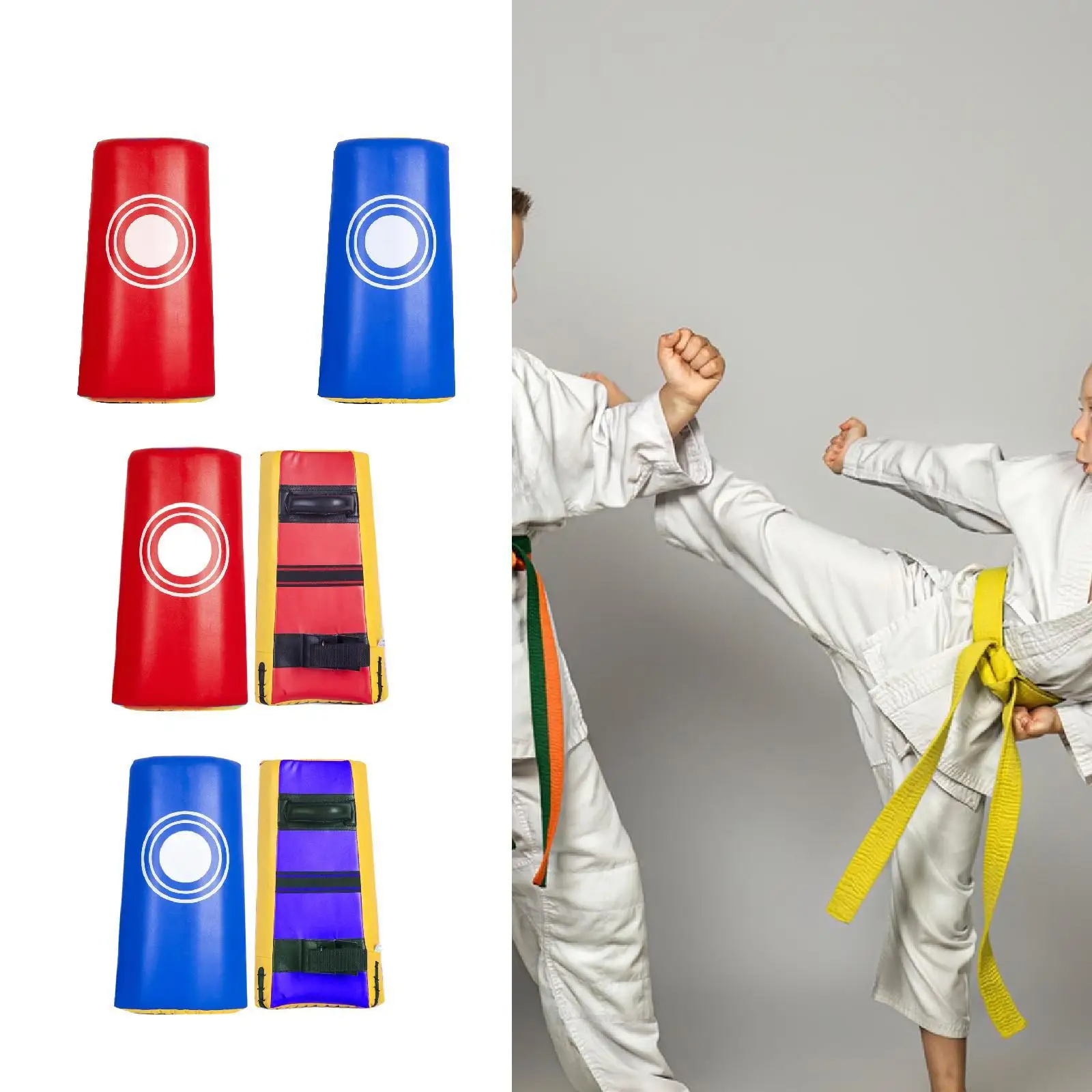 Taekwondo Kick Pad PU Leather Boxing Kicking Pad Training Equipment for Martial Arts Kickboxing Practice