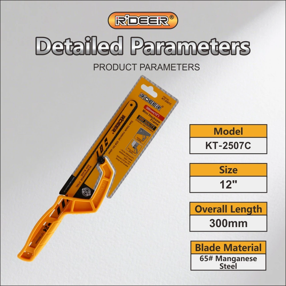 R'DEER Hacksaw Woodworking Saw Household Hand Saw Gypsum Board Cutting Wood Plastic or Metal Multif Saw At Small Space