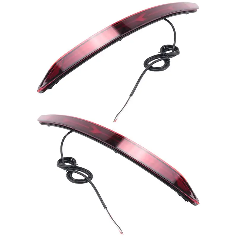 

A64P-Fluid Style LED Bumper Reflector Tail Lights For Hyundai Elantra 2016 2017 2018 Brake Lights Turn Signal Lights Red