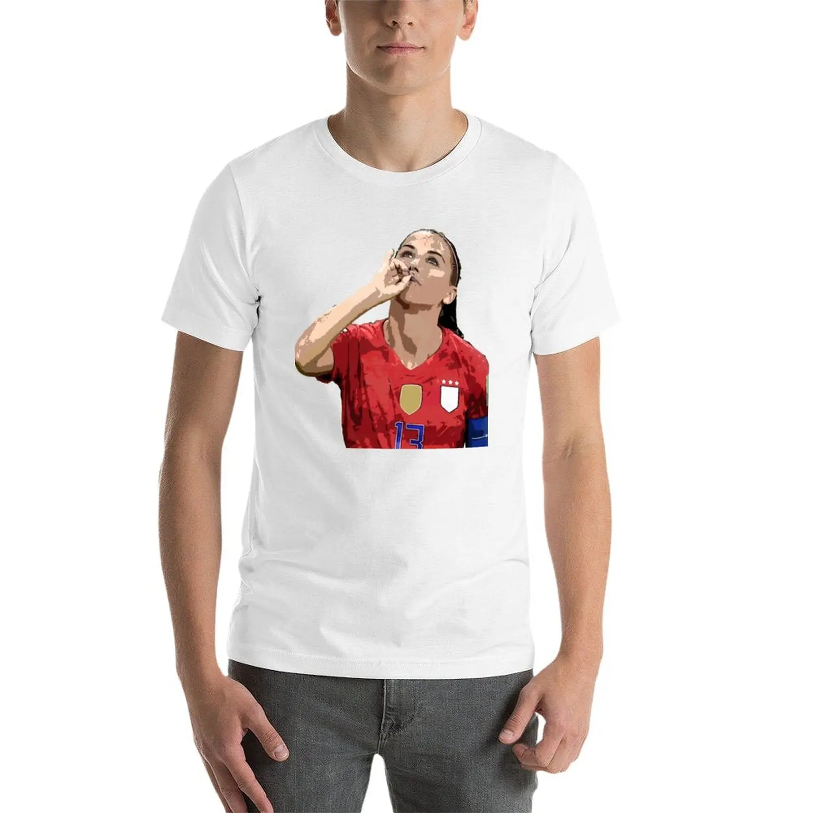 Alex Morgan T-Shirt men t shirt cotton 100% man tshirt man t shirt summer T-Shirt #4