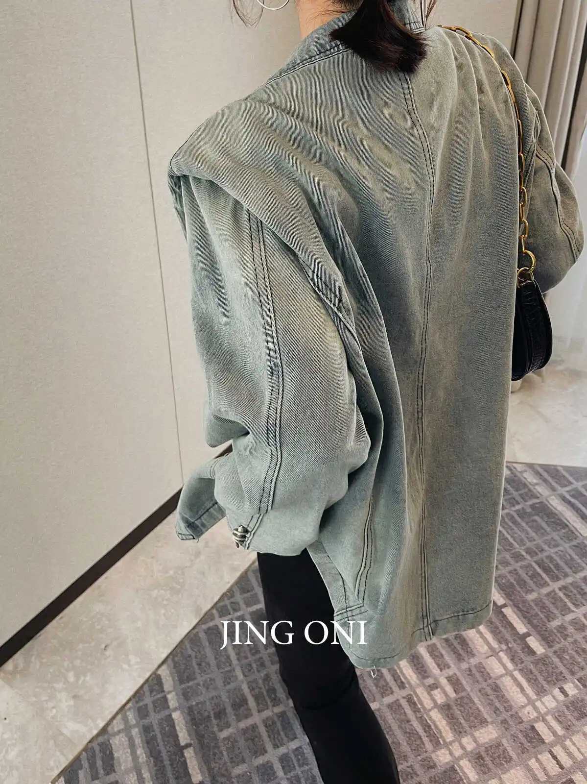 Retro Denim Suit Jacket For Women In Autumn And Winter 2025, New Washed And Worn Loose Korean Casual Jacket