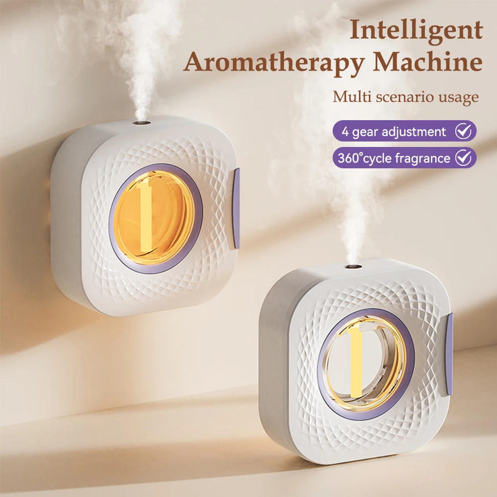 Máquina automática de fragancia, difusor, máquina de aromaterapia, purificador de aire inteligente USB con pantalla LED de iluminación