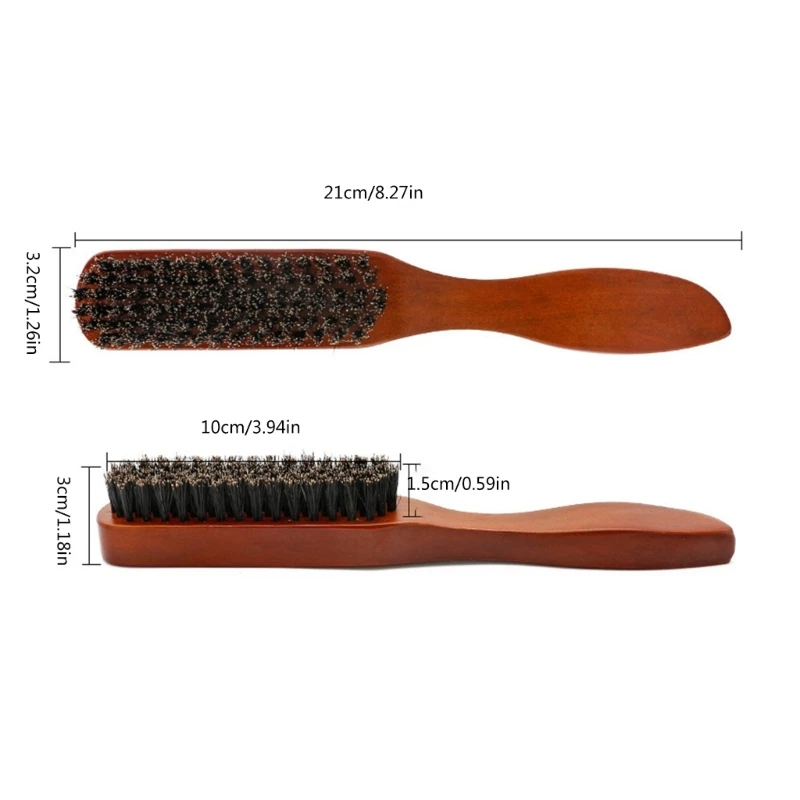 فرشاة اللحية بشعيرات الخنزير، فرشاة الشعر، مشط Slimline، تصفيف الشعر، StyleTool 918D