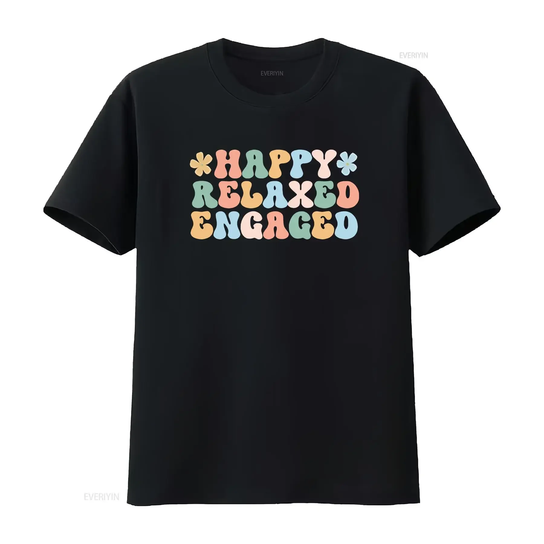 Happy Relaxed Engaged T Shirt Behavior AnalysT Neurodiversity Inclusion vintage Washed Stylish Stretched streetwear