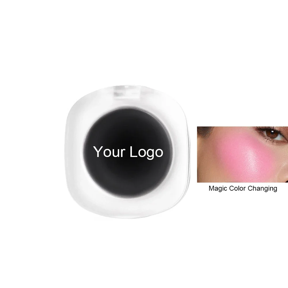 Magic Blush Cream Custom Logo Color Changing Crystal Long Lasting Waterproof Cheeks & Lips Tint Private Label Makeup Wholesale