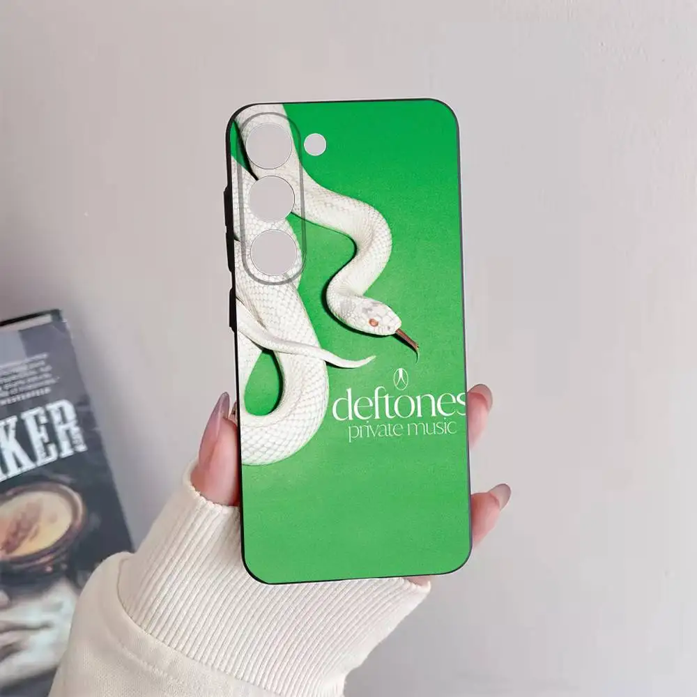 Private Music D-Deftones Phone Case For Samsung Galaxy A73,72,51,53,52,71,22,5G,Note,J7,8,9 Soft Black Cover
