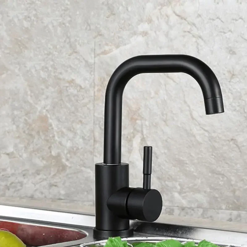 Madica Bathroom Basin Faucet Sink Faucet Bathroom Faucet Black Paint Basin Mixer Tap Brass Modern Bathroom Mixer Taps