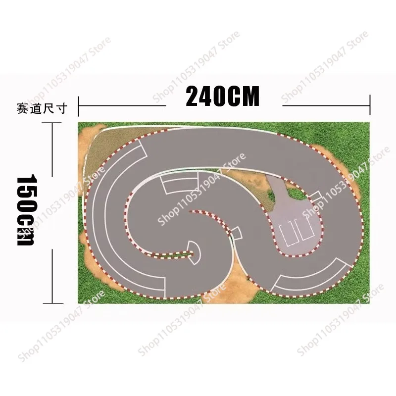 1/28 Scale  Drift Track - Professional Circuit for RW00 DRZ GLD BMX Mini Cars