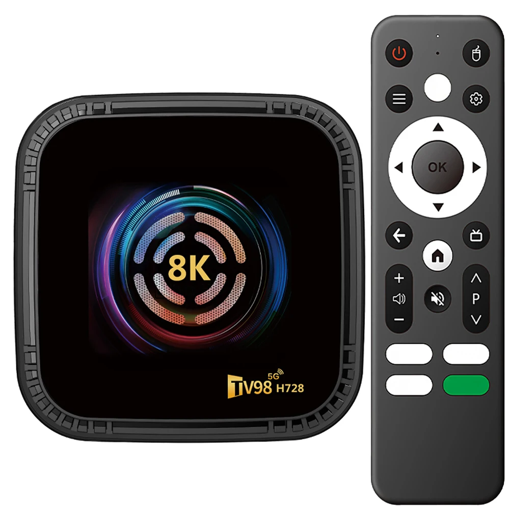 Android 14 Smart TV Box 4G 32G Media Player 8K HD Android Box with Remote