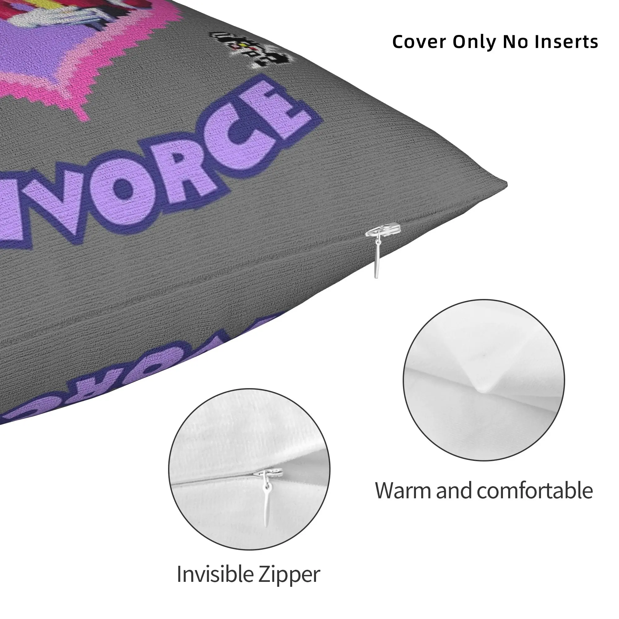 Printed Deltarune Spamton Tenna Pillowcase Cushion Cover Decor Child of Divorce Throw Pillow Case Cover Sofa Zippered 45*45cm