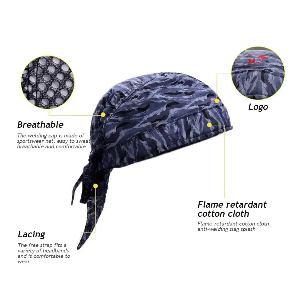 Anti-scalding Welding Hat Breathable Sweat Absorption Flame Resistant Welder Work Cap Welding Protective Hats Welder Protection