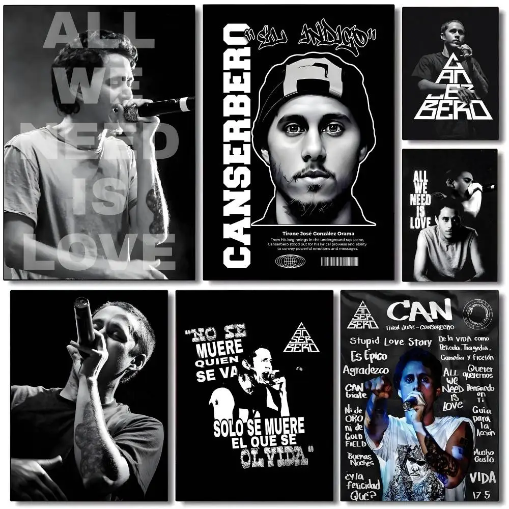 1pc Rapper C-Canserbero Singer Poster Sticker Print Waterpro