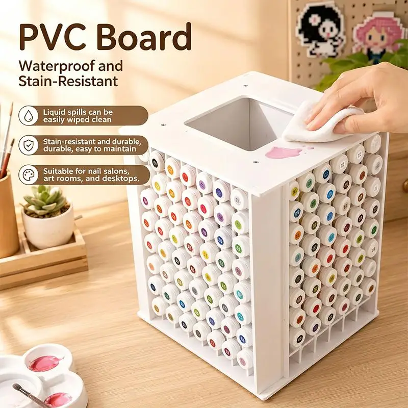 Rotating Desktop Storage Organizer Large Capacity For Beads Nail Polish Pigment DIY Lovers