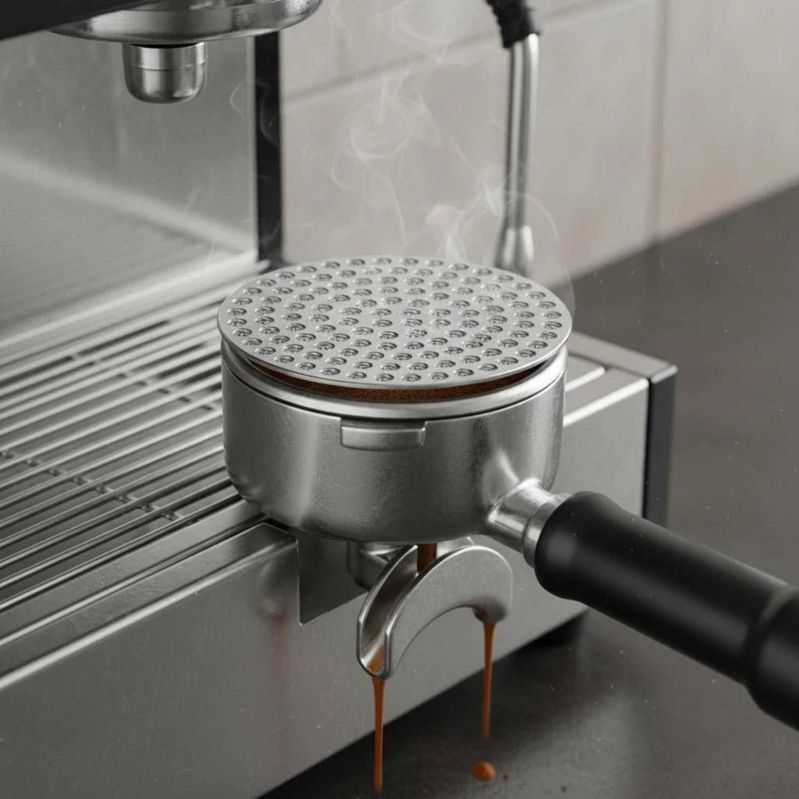 Espresso Puck Screen Uniform Extraction Portafilter Contact Screen 304 Stainless Steel Reusable for Cafe, Home Kitchen