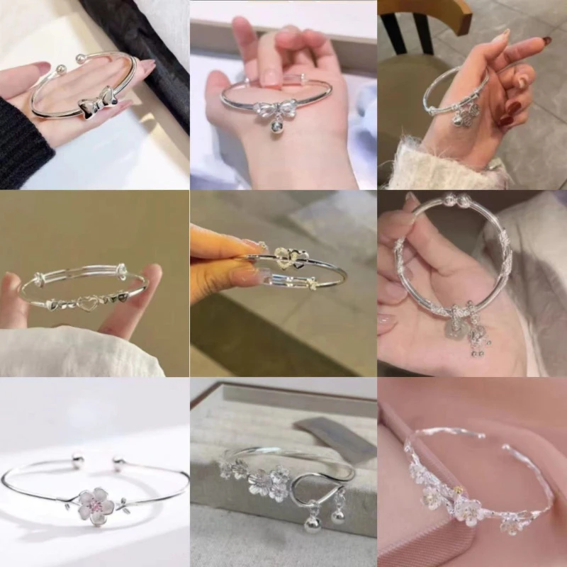 Charm Bracelet for Women Y2k Girl Alloy Bangle 2024 Latest Female Fashion Jewelry Wedding Accessories Valentine's Day Gifts