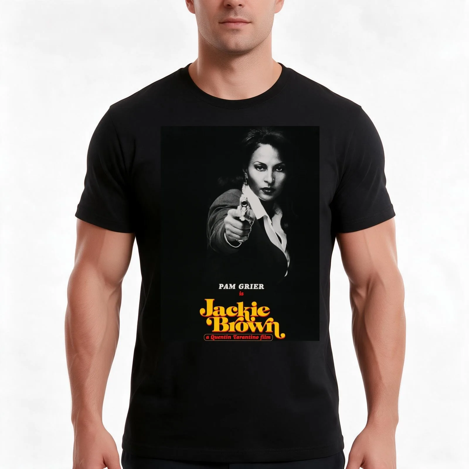Bridget Fonda Jackie Brown T-Shirt, Summer Casual Cotton Tee, Oversized Streetwear Tops, Vintage Graphic Print, Unisex Men Women