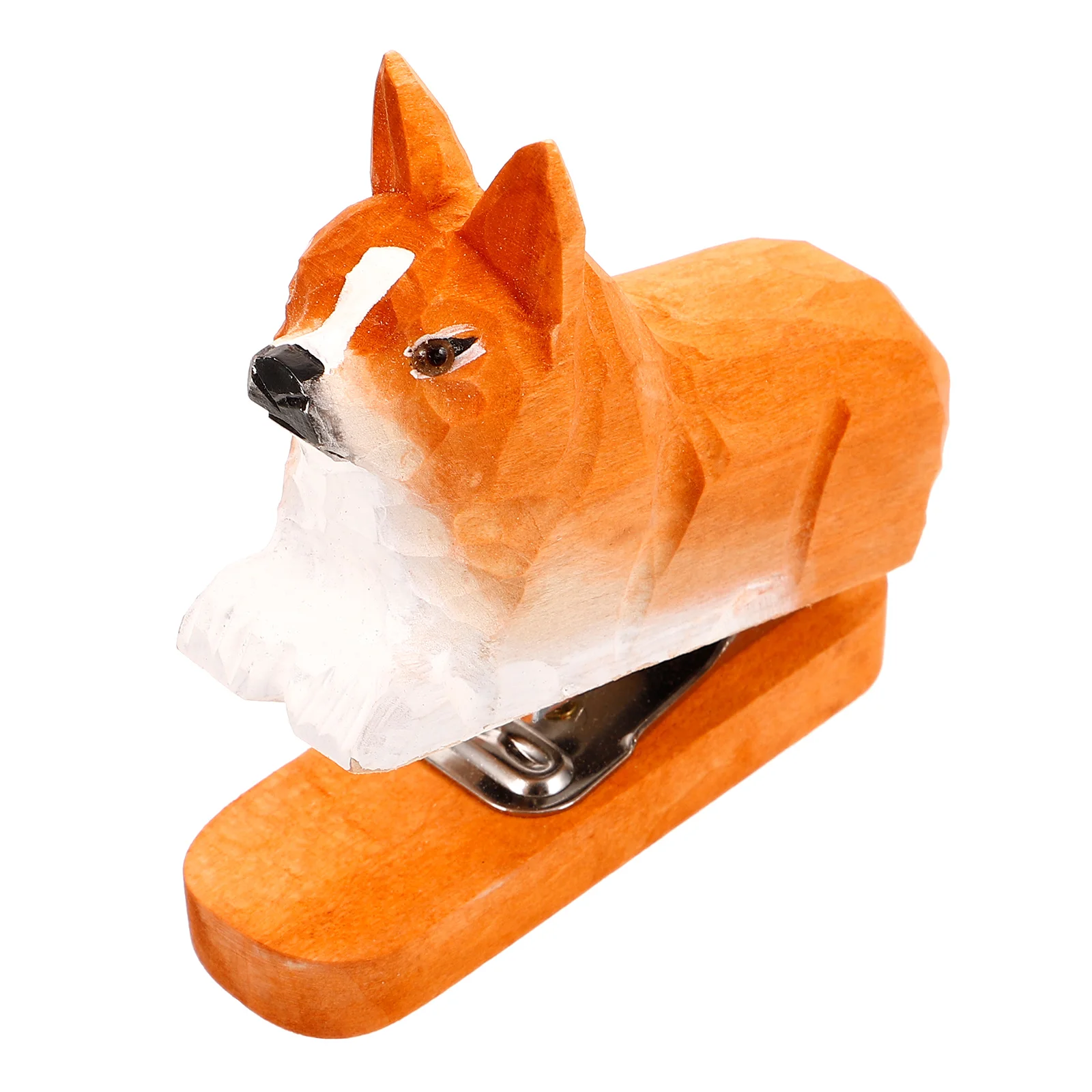 Wooden Stapler Animals Slipper Outdoor Corgi Cute Office Small Adorable Hand Portable