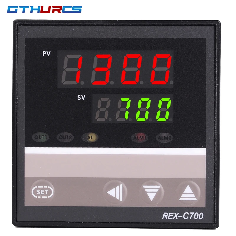 AC 220V Oven Temperature Controller REX-C700 C700 Thermocouple PT100,K Universal Input Relay Output 72*72mm Thermostat