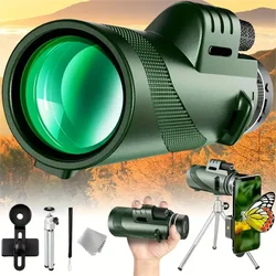 80x100 HD ZOOM Powerful Monocular Telescope Portable Binoculars Long Range Telescope Hunting Camping With Outdoor Camping Travel