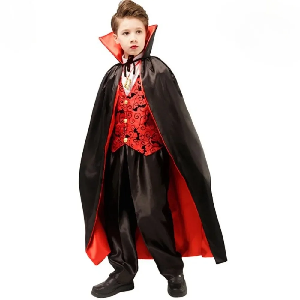 Halloween Horror Stage Costume Performance Costume Vampire Boys Children Costume Masquerade Cosplay Costume