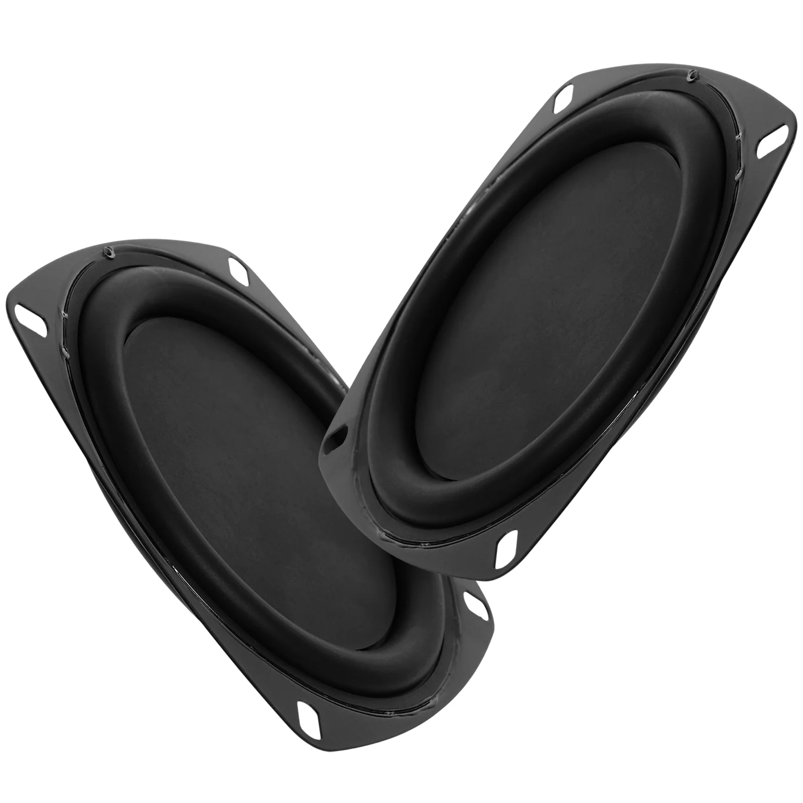 2 PCS Speaker Vibration Passive Bass Diaphragm Plate for 4 Inch Radiator Replacement Loudspeaker Membrane Sound Bar