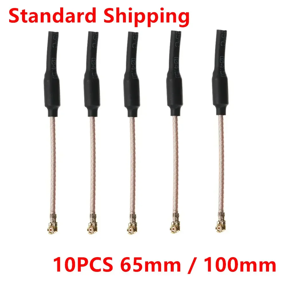 10PCS 5.8G 2dbi UFL IPEX Omni Directional Brass Soft FPV Antenna 65mm 100mm RG178