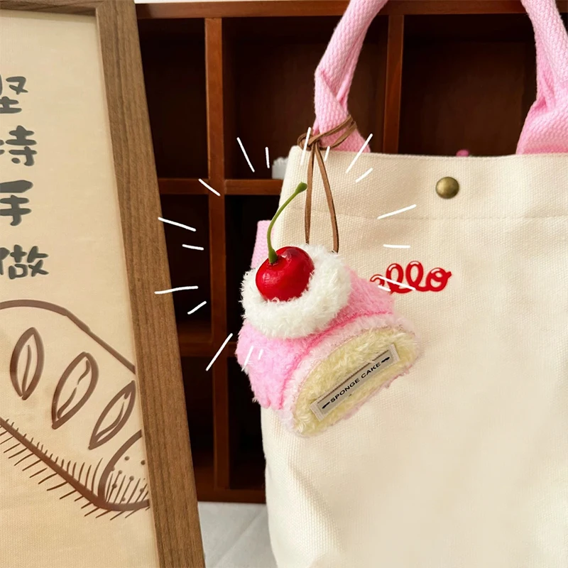 Leuke handgemaakte DIY tas charme sleutelhanger Afternoon Tea serie Y2K tas charme dessert koffie schattige rugzak hanger decoratie