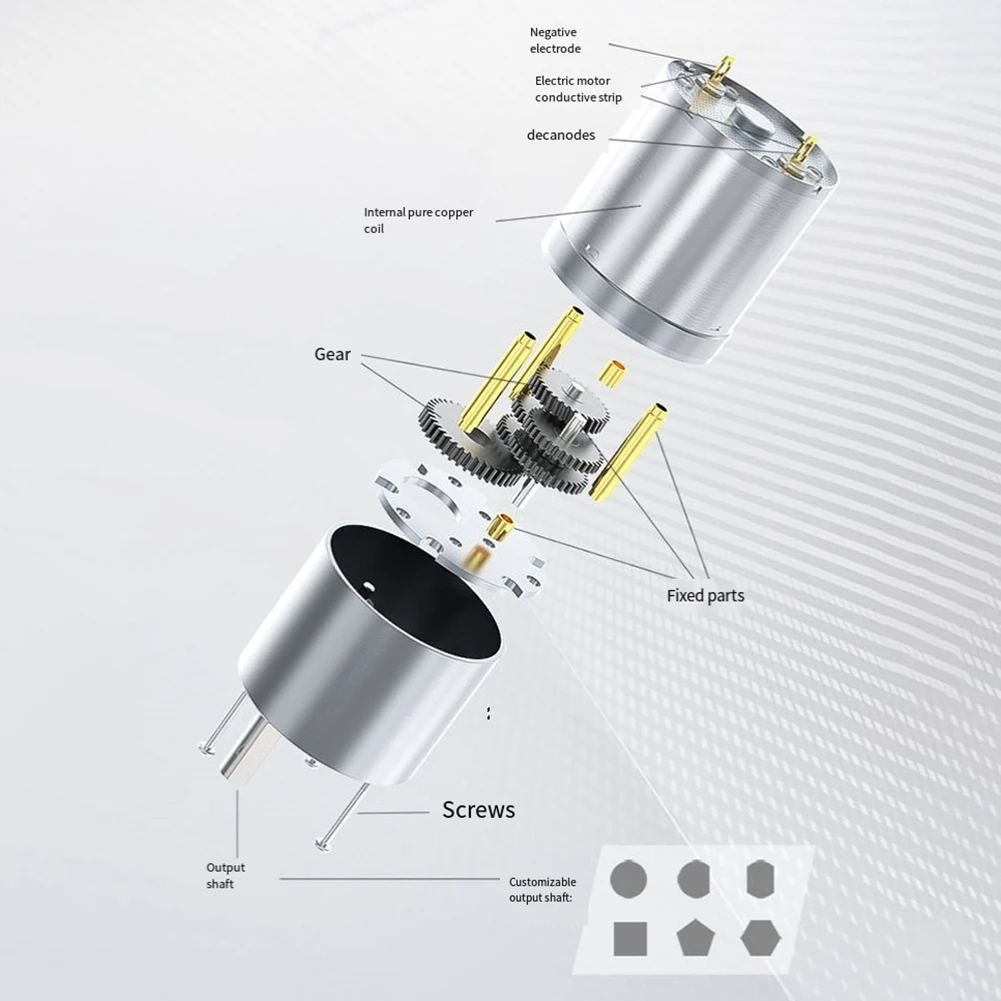 JGB37-3530 Small DC Motor 24V 107 RPM with All Metal Gears and Pure Copper Rotor for Industrial Automation Applications