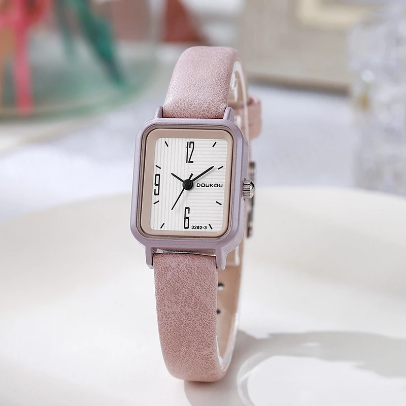 Новые модные женские часы для учеников средней школы, женские экзамены, цифровые наручные часы в студенческом стиле с поясом