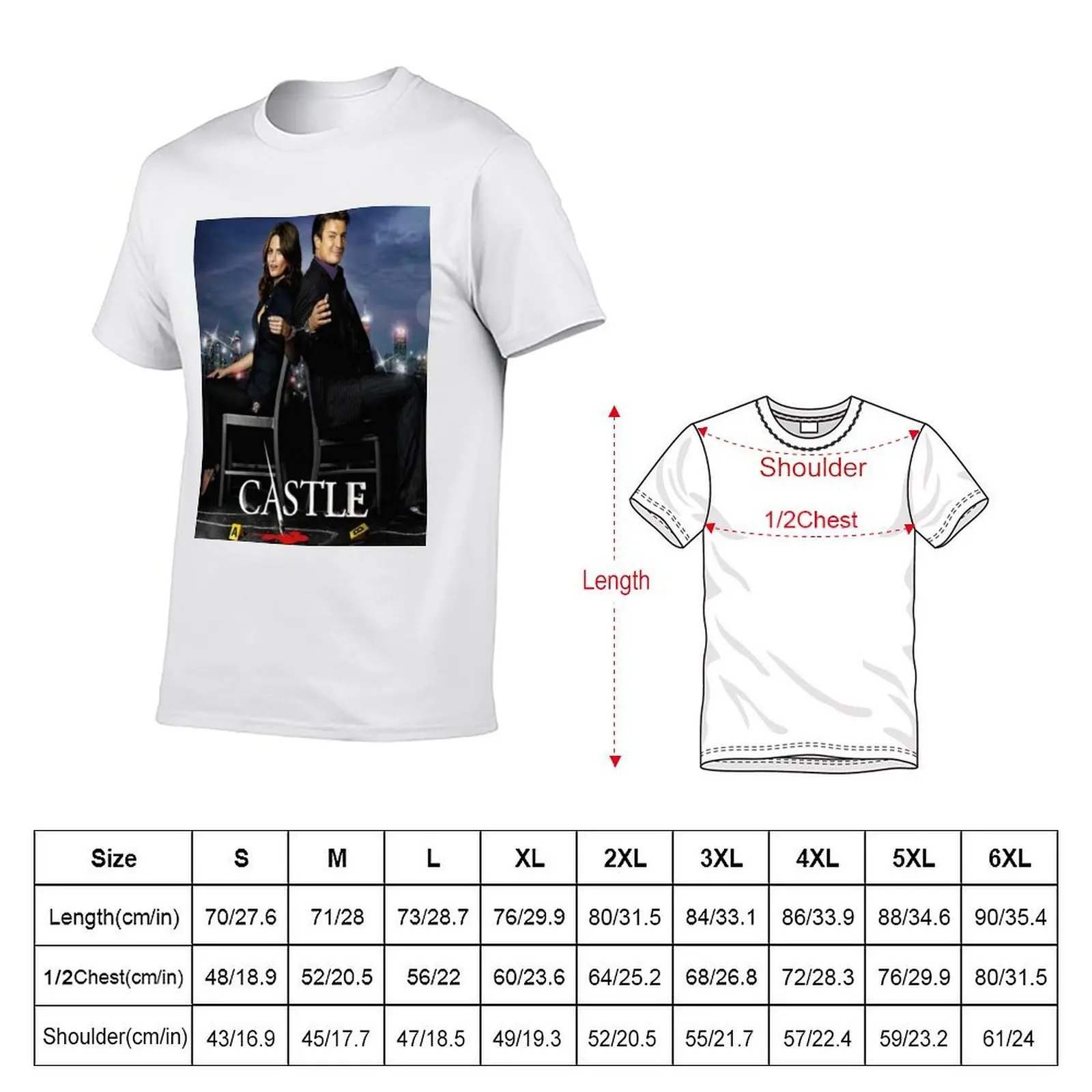 Castle and Beckett T-Shirt Casual Trendy Short Sleeve T-Shirt