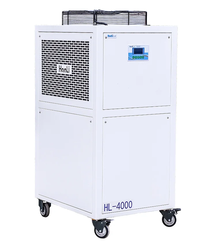 

HANLI Laser Chiller HL-4000 4kW AC220V 50hz Fiber Laser Cutting Machine Water Chiller