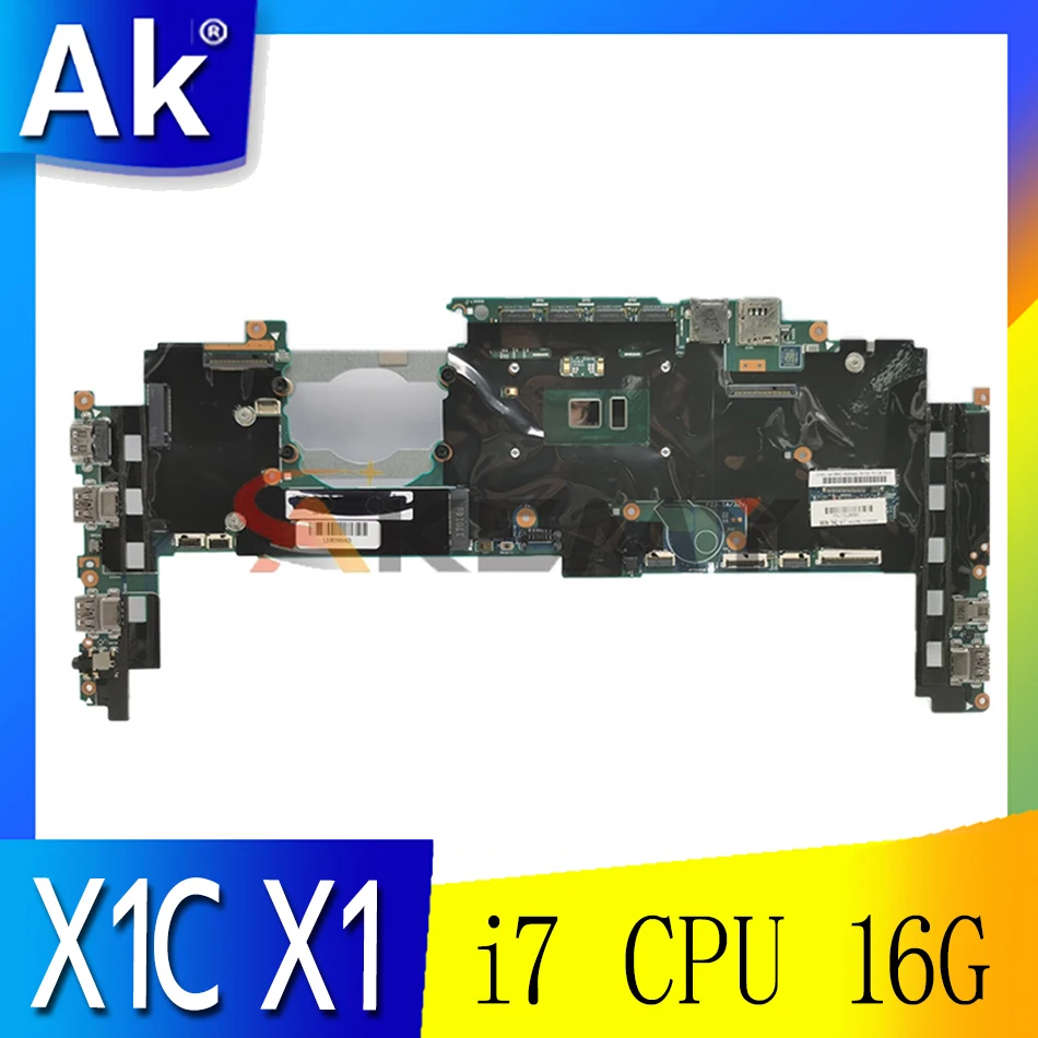 

For Lenovo ThinkPad X1C X1 YOGA Mainboard 14282-2M 01AX833 01AX823 00JT811 I5 I7 6th Gen RAM 8G 16G Motherboard Tested OK