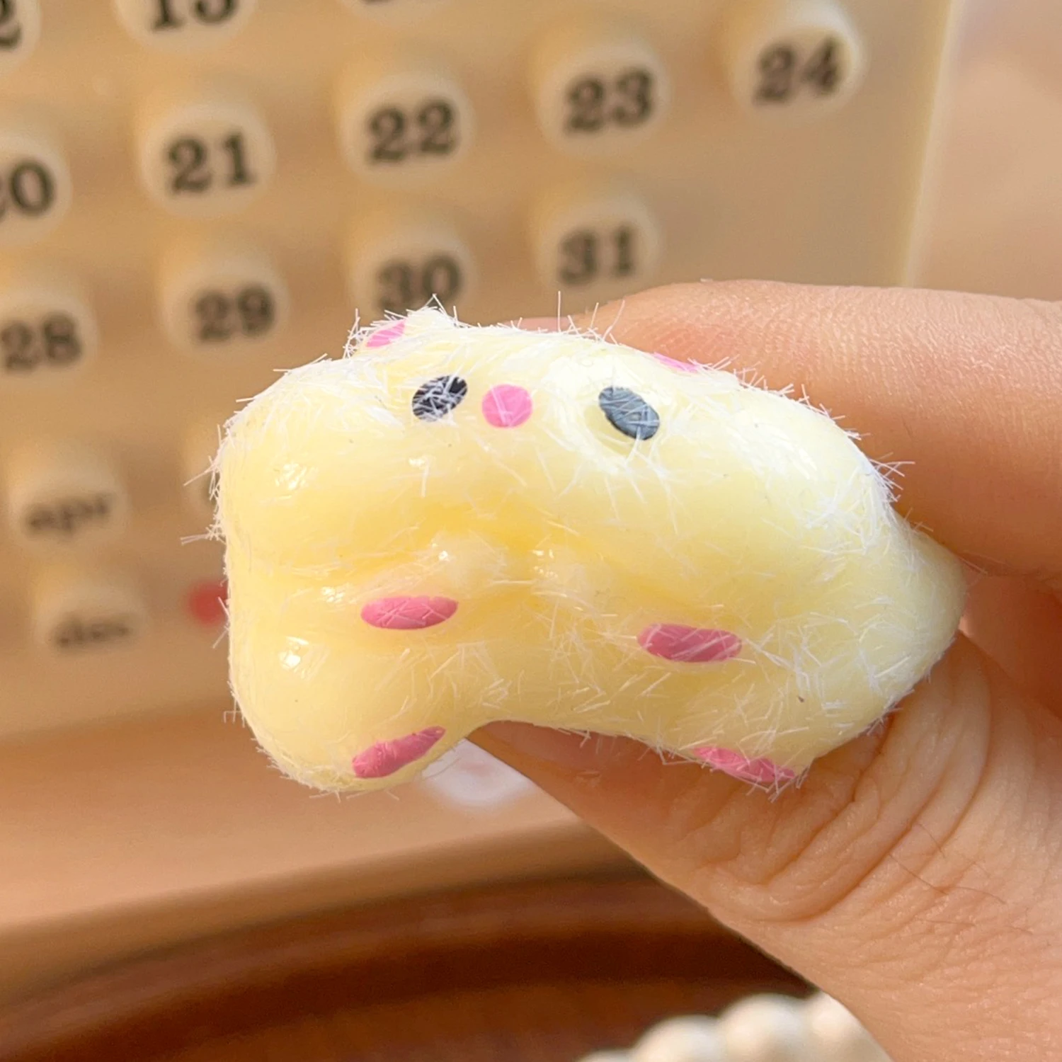 Mini Dier Hamster Vingerknijp Speelgoed Kinderen Schooltas Bel Hanger TPR Siliconen Squeeze Rebound Speelgoed Om Angst te verlichten