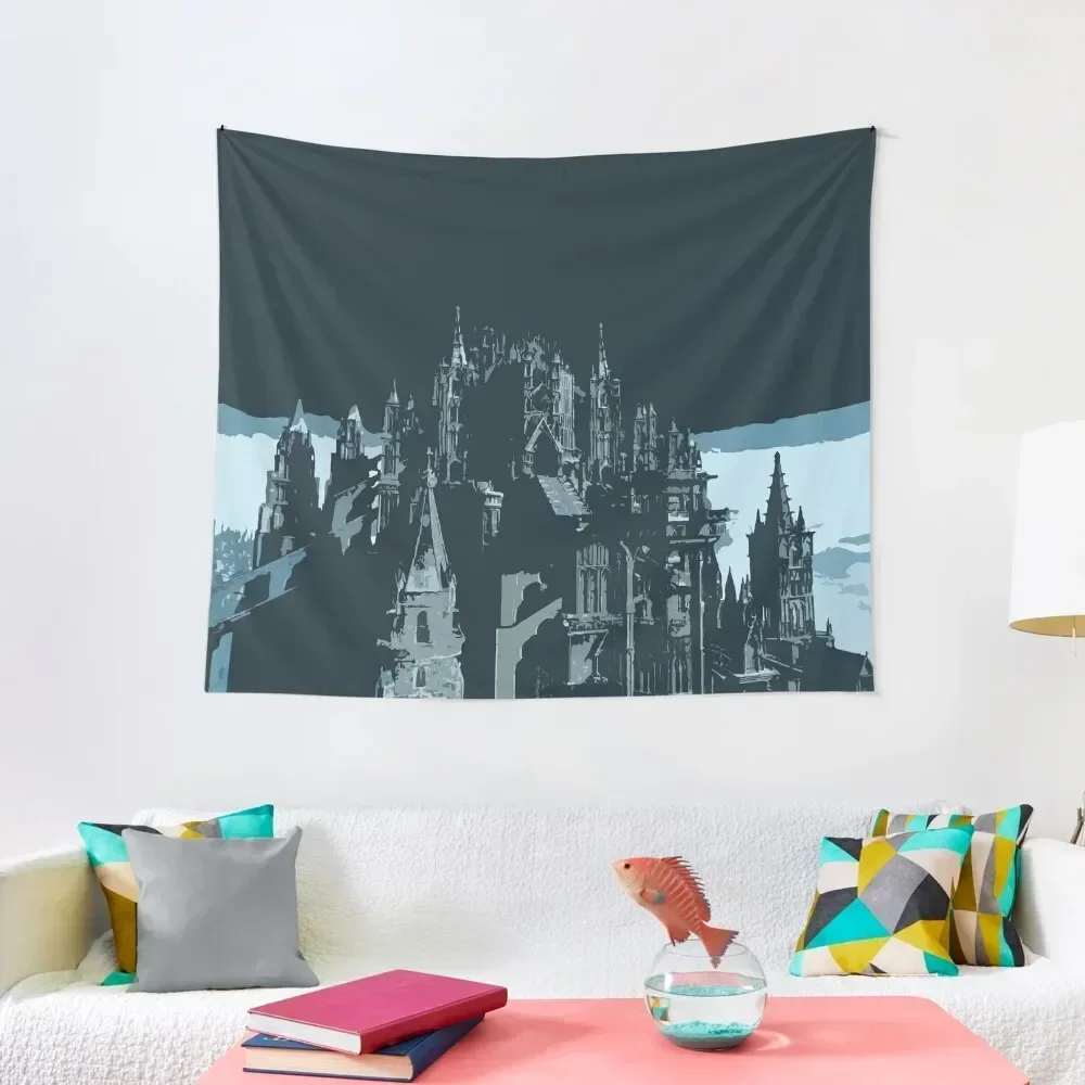 Anor Londo, The Cathedral of Ancient Lords Tapestry Aesthetic Room Decor Room Decore Aesthetic Home Decorating Tapestry