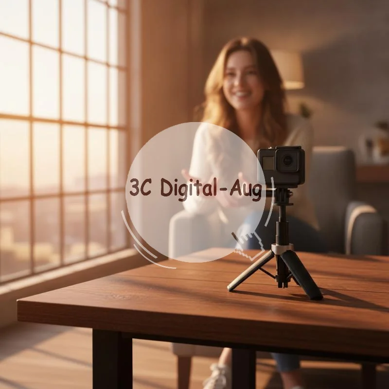 Mini Black 1/4 Mount Camera Stand Universal Action Camera Selfie Stick And Tripod Enable Won't Pinch Fingers One Click