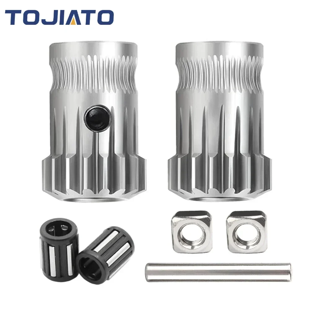 

Upgrade Dual Drive Extruder Gear Replacement Stainless Steel Extrusion Wheels for 3D Printer Double Geared Extruders