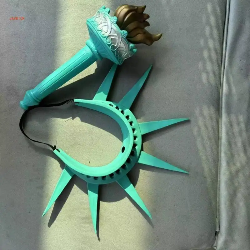 Halloween Cosplay Statue of Accessories Statue of Headpiece Torch Props For Women Cosplay Party