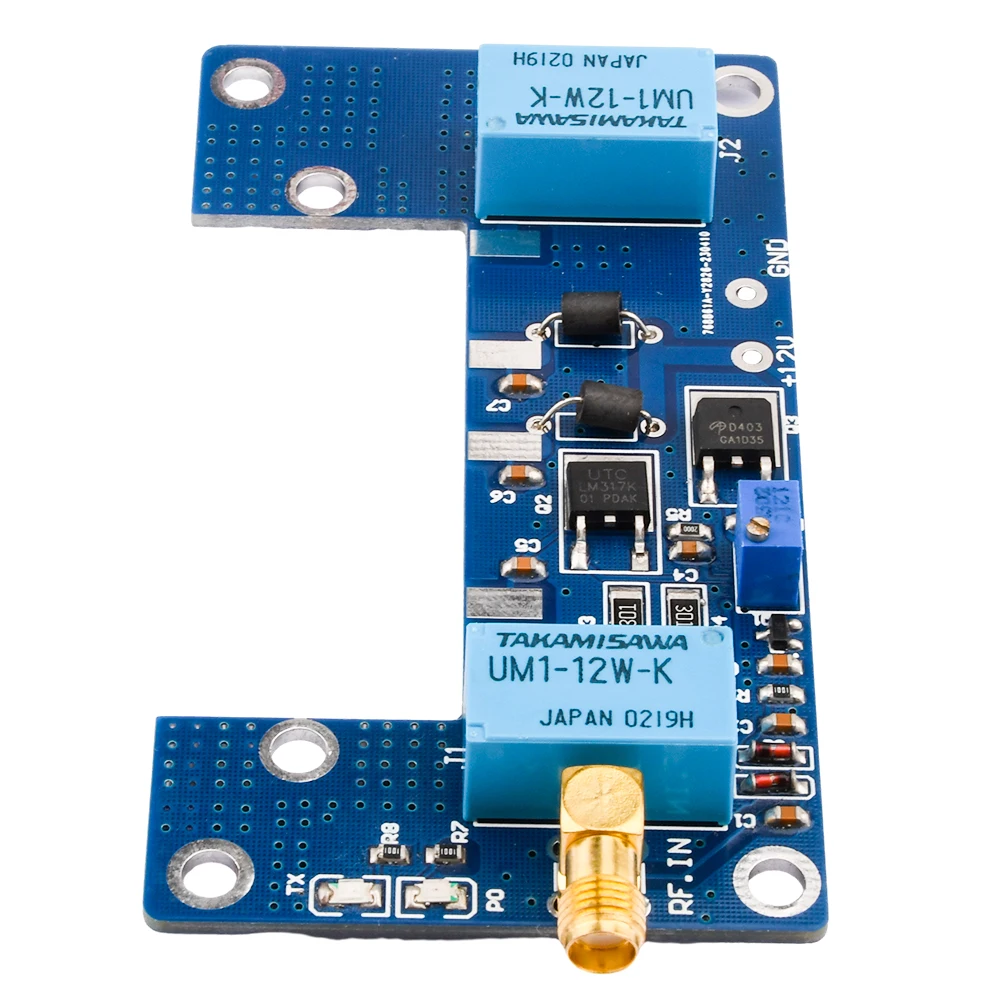 1-5W RF Power Amplifier Board Transceiver Conversion Handheld Walkie Talkie Power Amplifier DC12-13.8V Automatic Transceiver