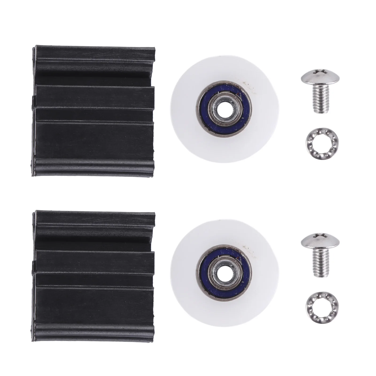 22 mm diameter vervangingsset voor kasdeurrollen, slijtvaste schuifdeurwielconstructie, zware kasdeur