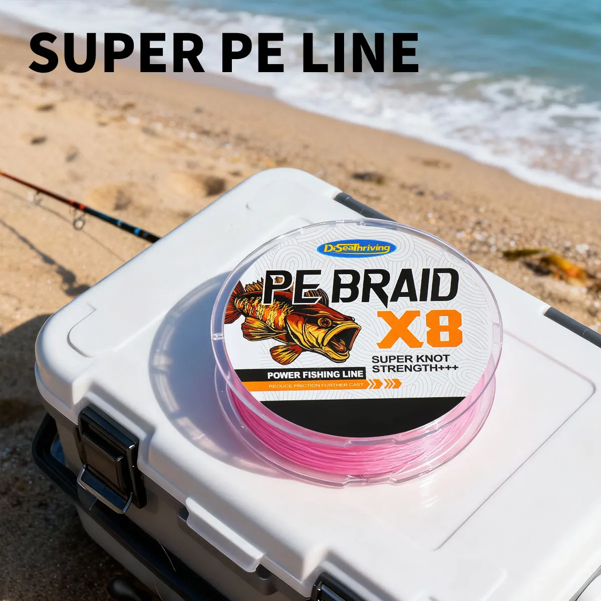 linha-de-pesca-trancada-superline-pro-grade-power-performance-agua-salgada-peixe-de-agua-doce-linha-de-pesca-colorida-tranca-8-fios