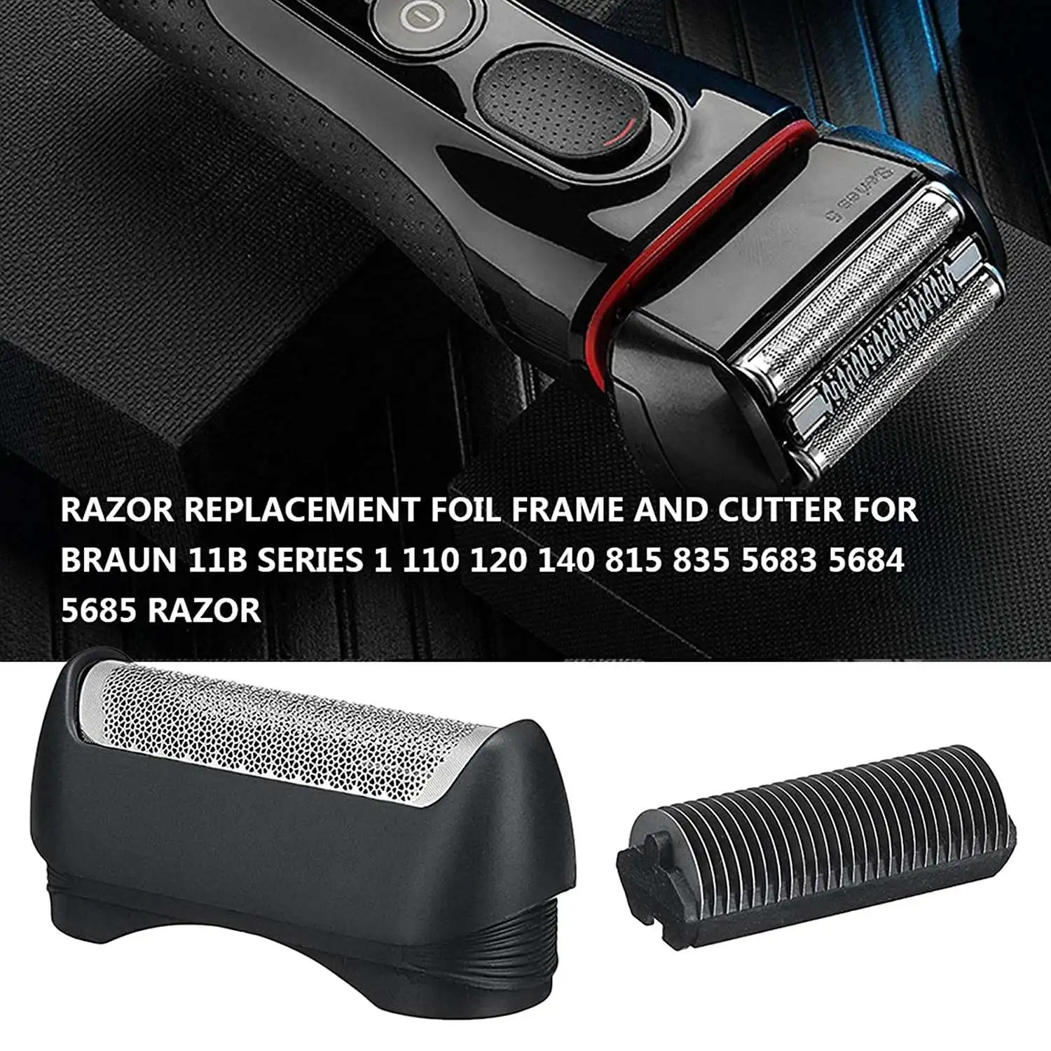 Electric Shaver Replacement Head for 11B Series, Replace Shear Blade Cutters 1/110/120/140/815/835/5683/5684/5685
