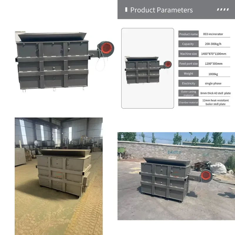 Crusher 2026 Manufacture Price Smokeless Incinerator for Recycling Trash burner Burning Wire Furnace to Europe