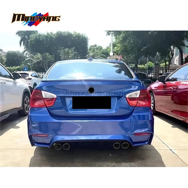 Modificación de plástico PP E90 2005-2008, actualización M4, diseño de parachoques de coche, accesorios, faldón lateral de capó para carrocería Serie 3 E90